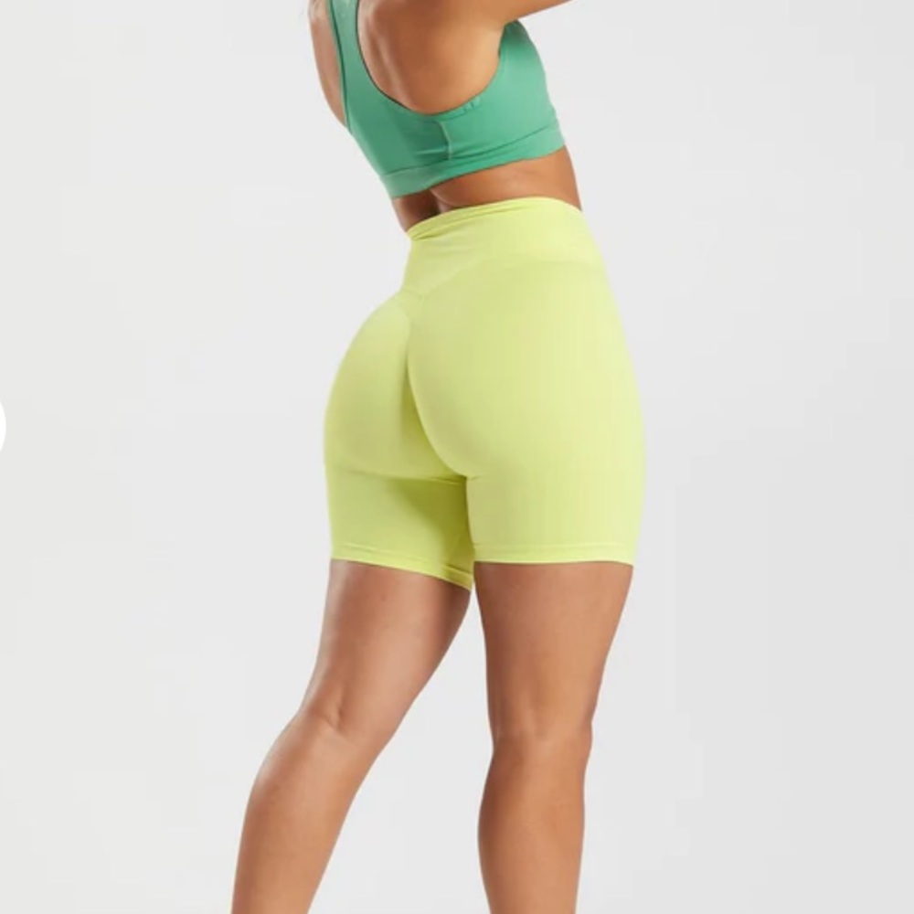 Gymshark Whitney Simmons seakelp green shorts in a large
